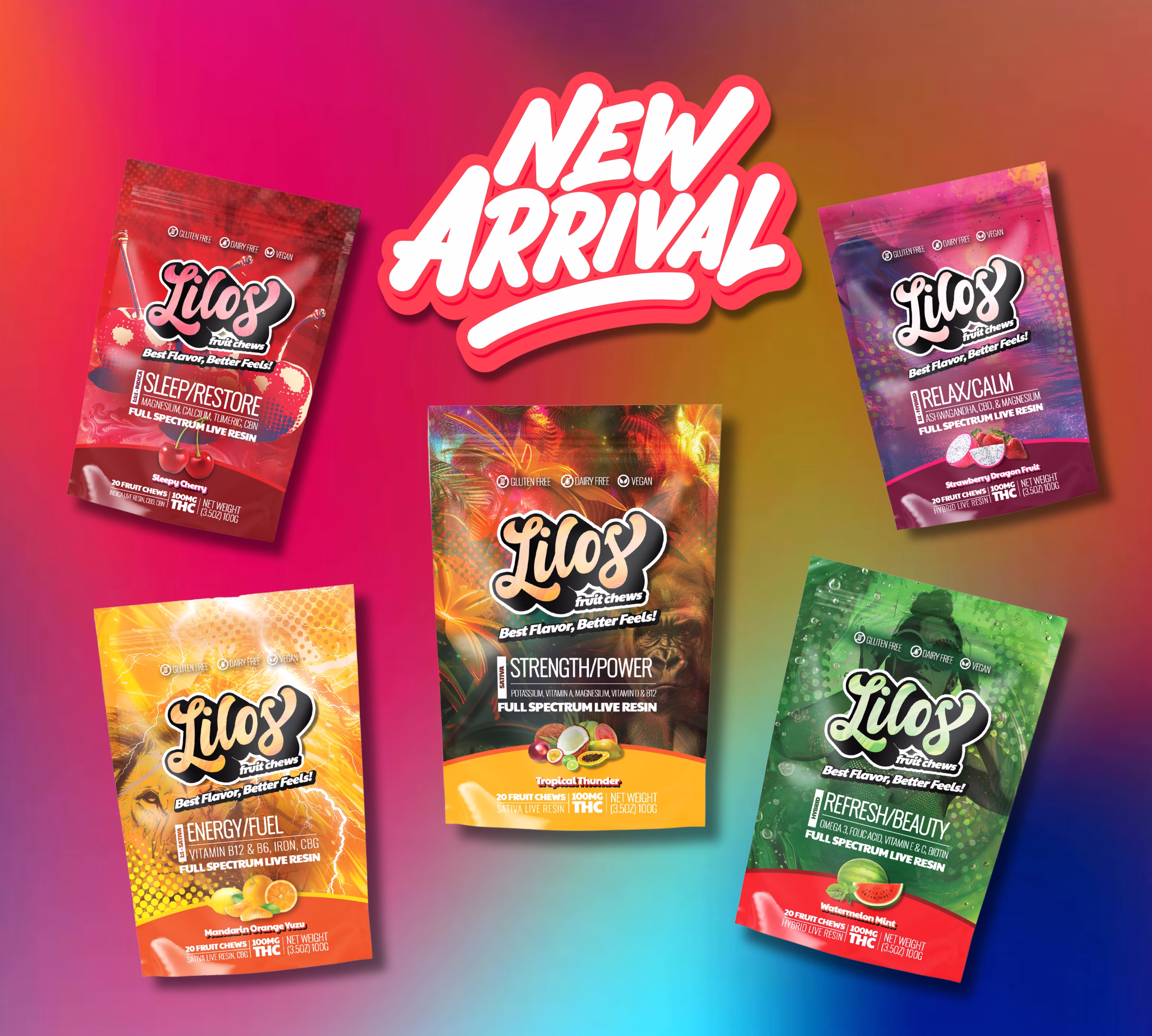 5 Delicious Flavors of Lilos Cannabis-Infused Fruit Chews: A Wellness Treat as Great as It Tastes
